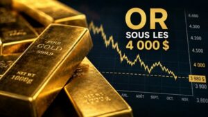 Pourquoi le prix de l’or est-il repassé sous les 4 000 dollars ? Analyse et perspectives