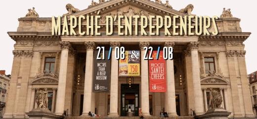 Marché des entrepreneurs dans l’ancienne Bourse de Bruxelles